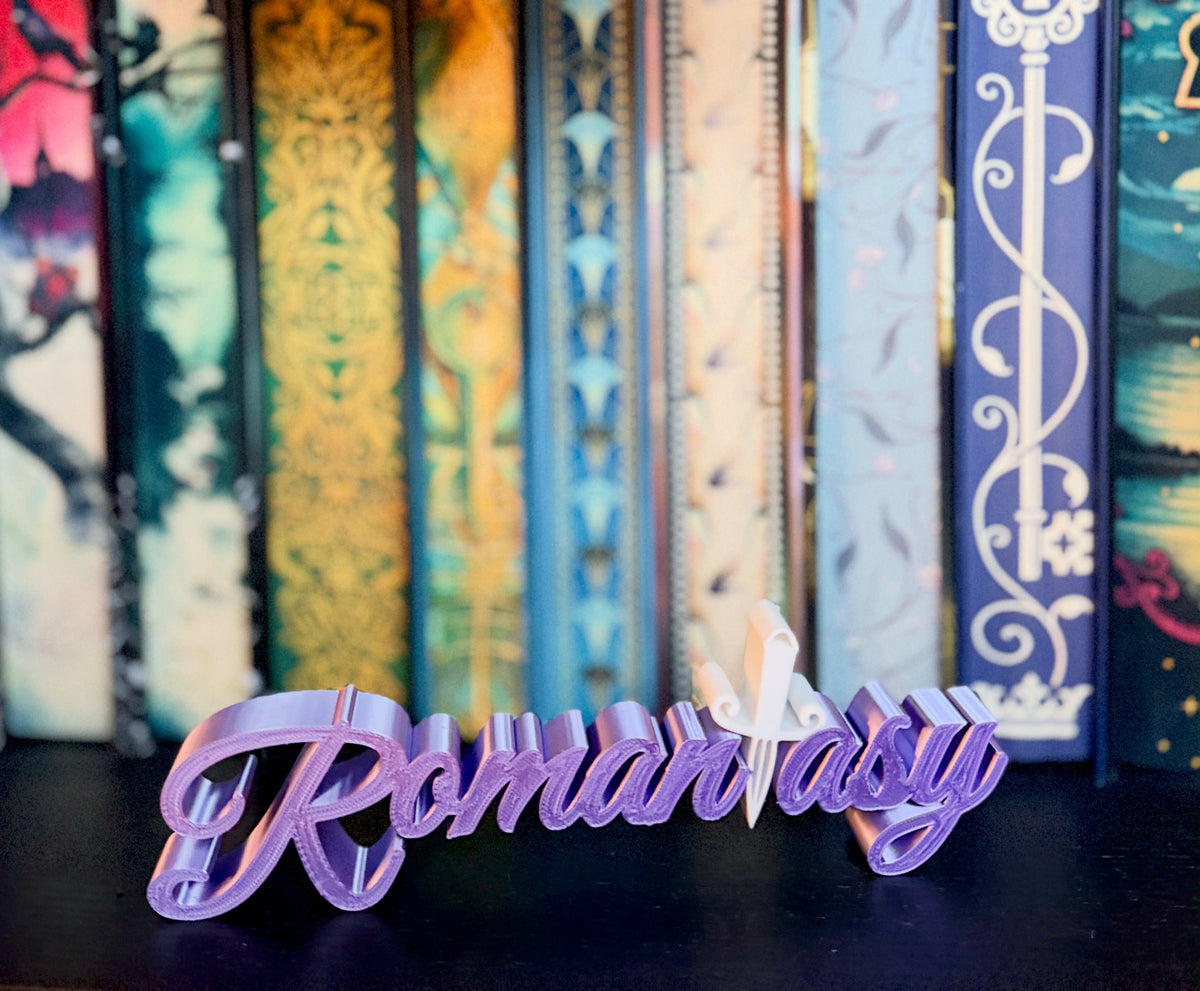 "Romantasy" decorative lettering
