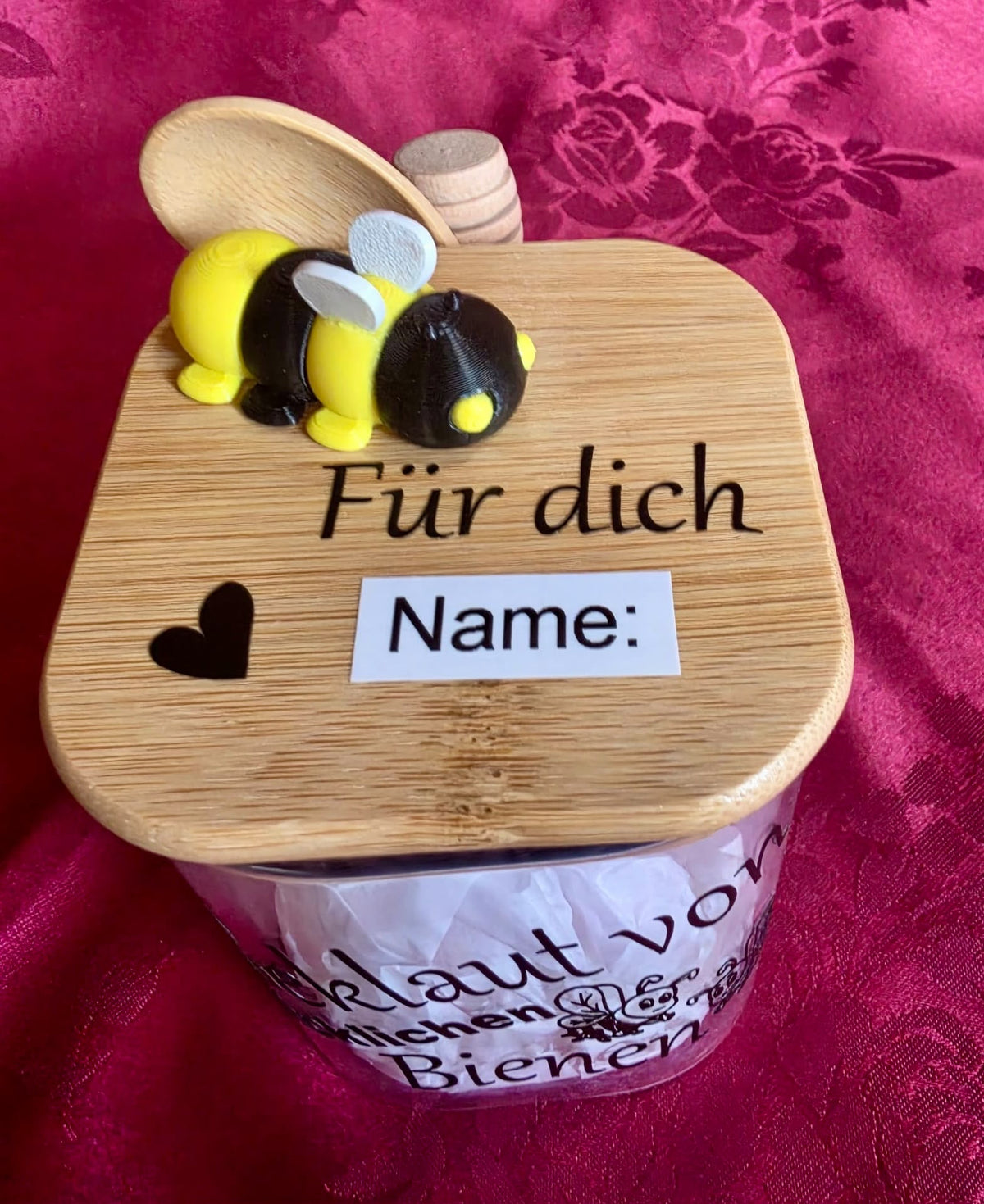 Honey jar "Stolen from happy bees"