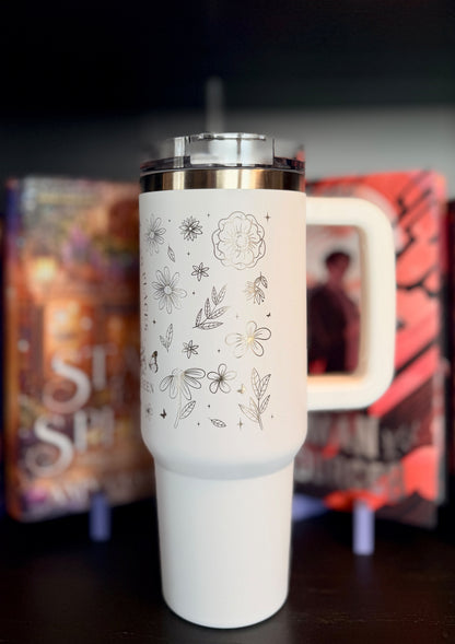 "Books take you places" thermal mug