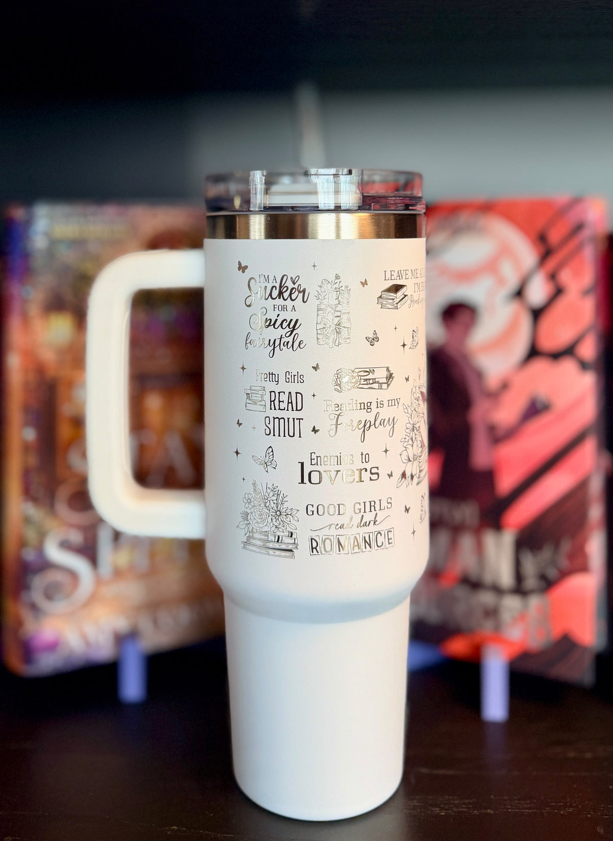 "Bookish Lady" thermal mug