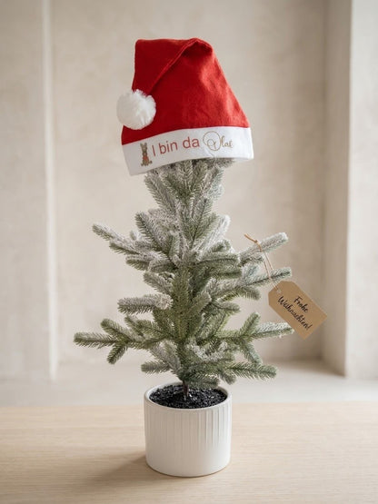 Weihnachtsmütze " I bin die/da [Name]"