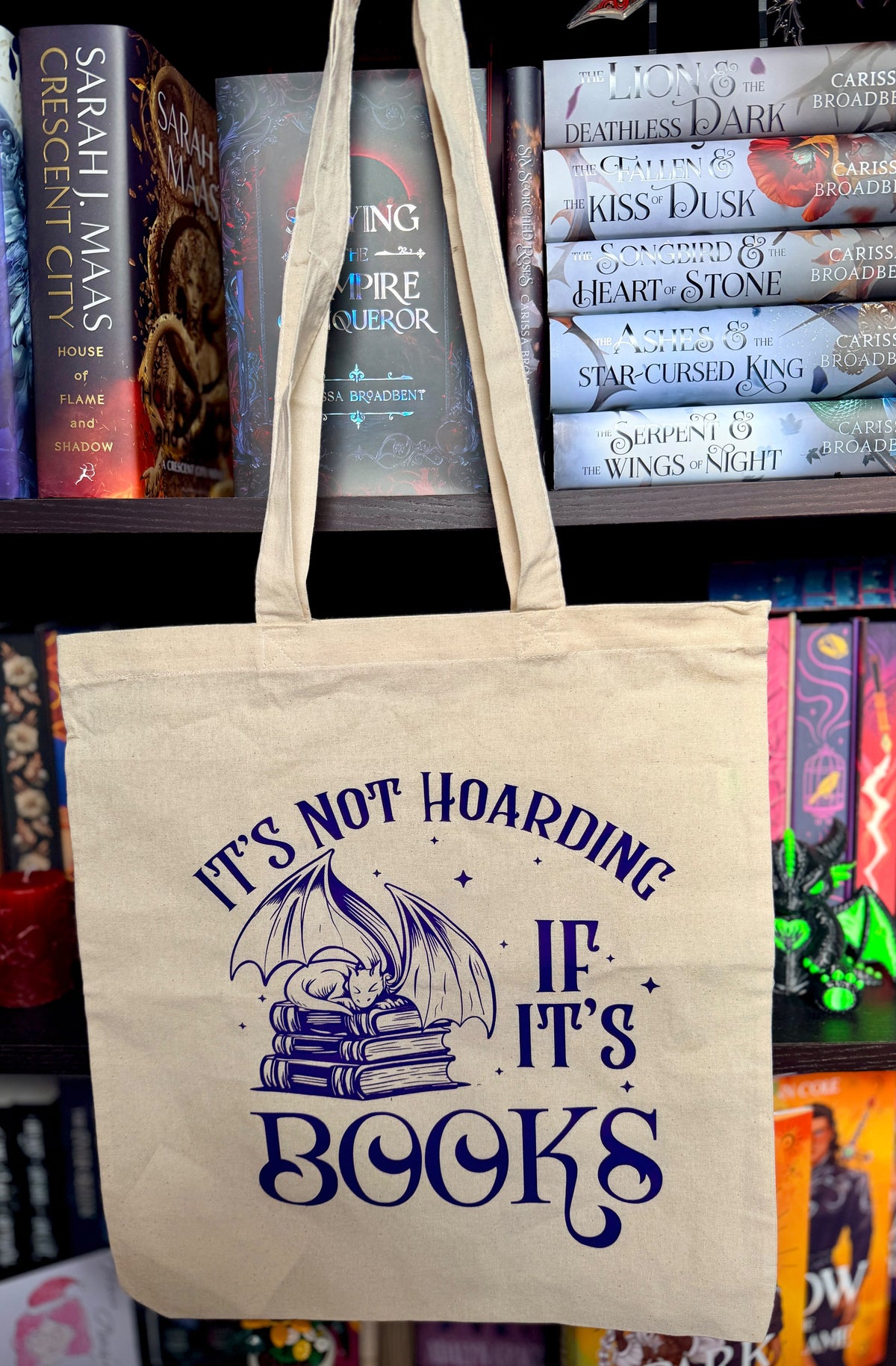 Tote bag "It's not hoarding if it's books"