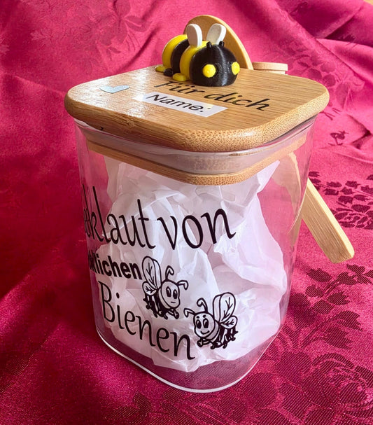 Honey jar "Stolen from happy bees"