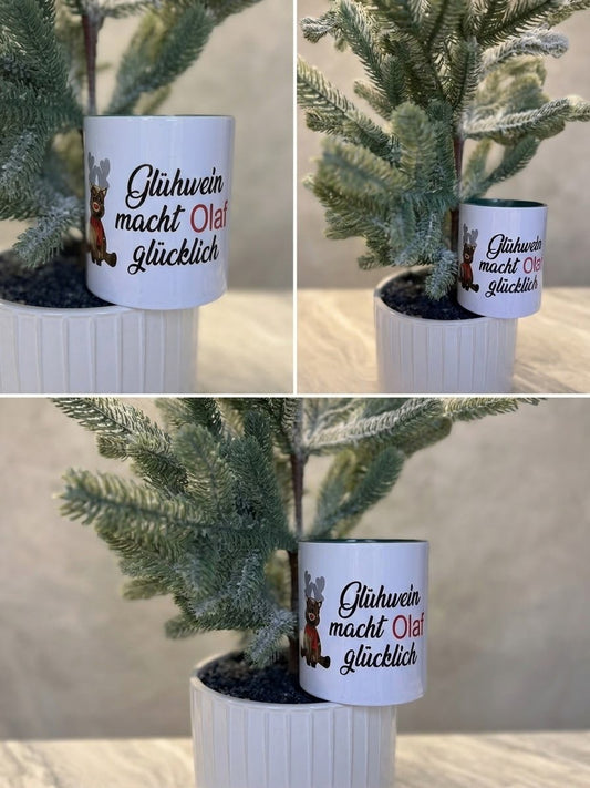 Tasse "Glühwein macht [Name] glücklich"