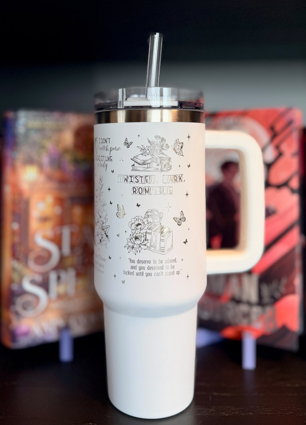 "Bookish Lady" thermal mug
